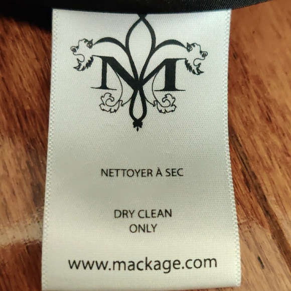 MACKAGE black skirt with genuine leather detail size 6 - Picture 12 of 14